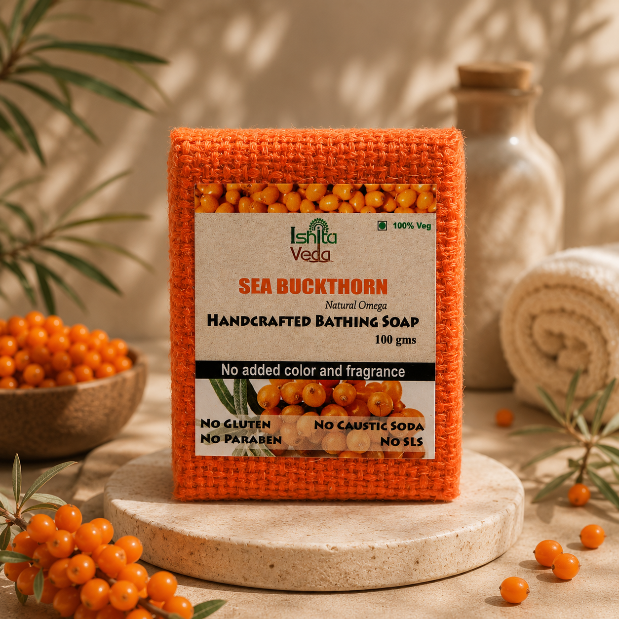 Sea Buckthorn Handcrafted Bathing Soap