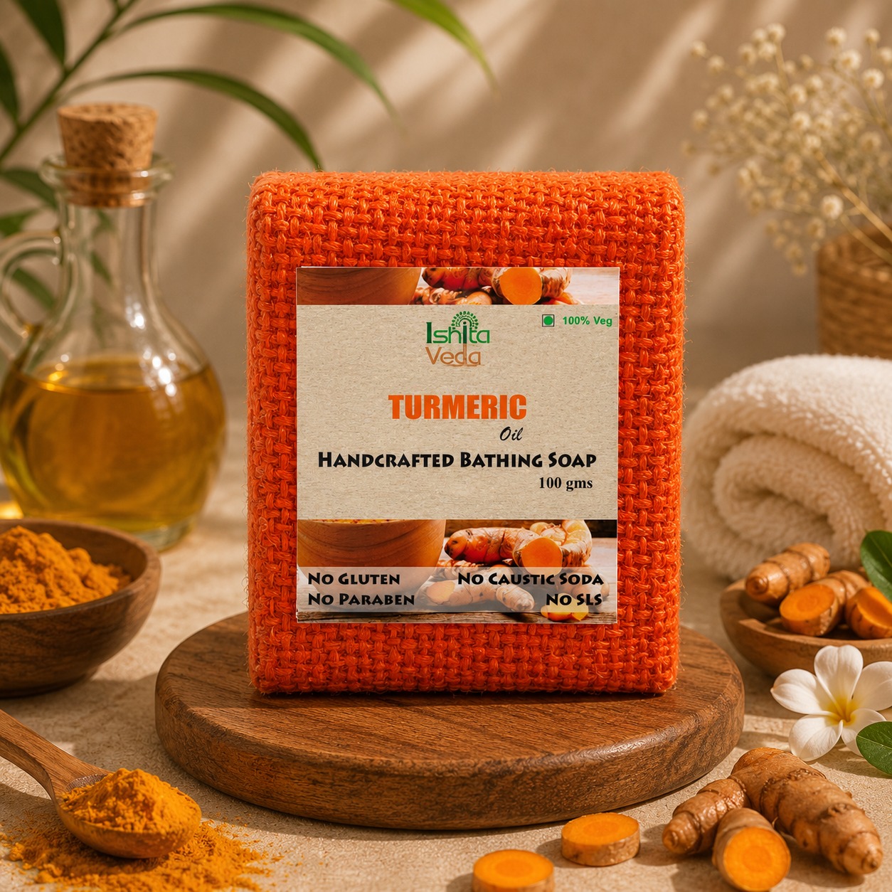 Turmeric Oil Handcrafted Bathing Soap