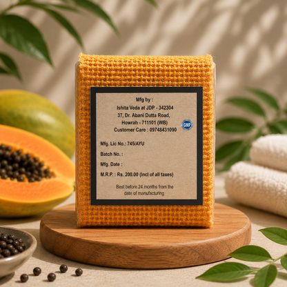 Papaya Handcrafted Bathing Soap