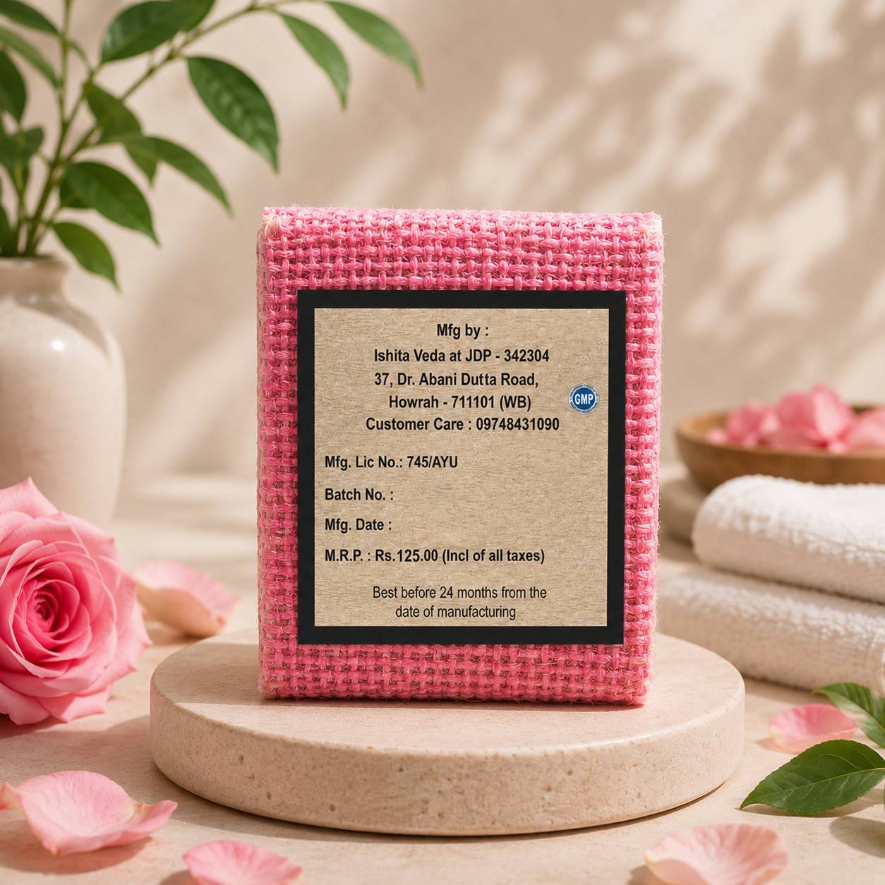 Rose Handcrafted Bathing Soap