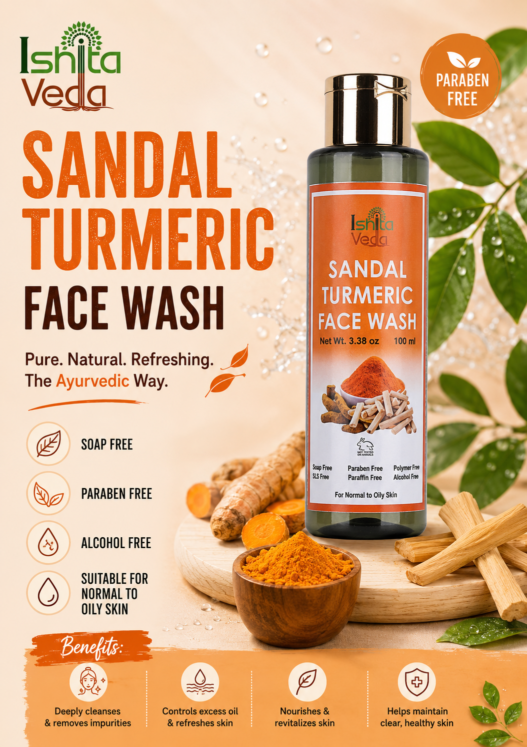 Sandal Turmeric Face Wash