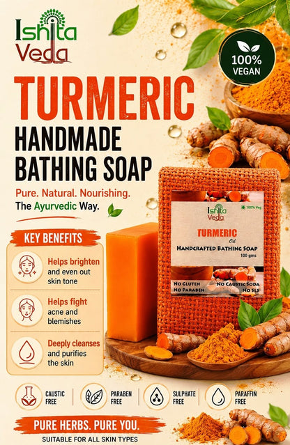 Turmeric Oil Handcrafted Bathing Soap
