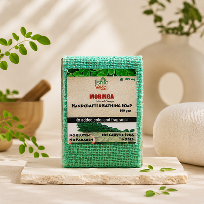 Moringa handcrafted bathing soap