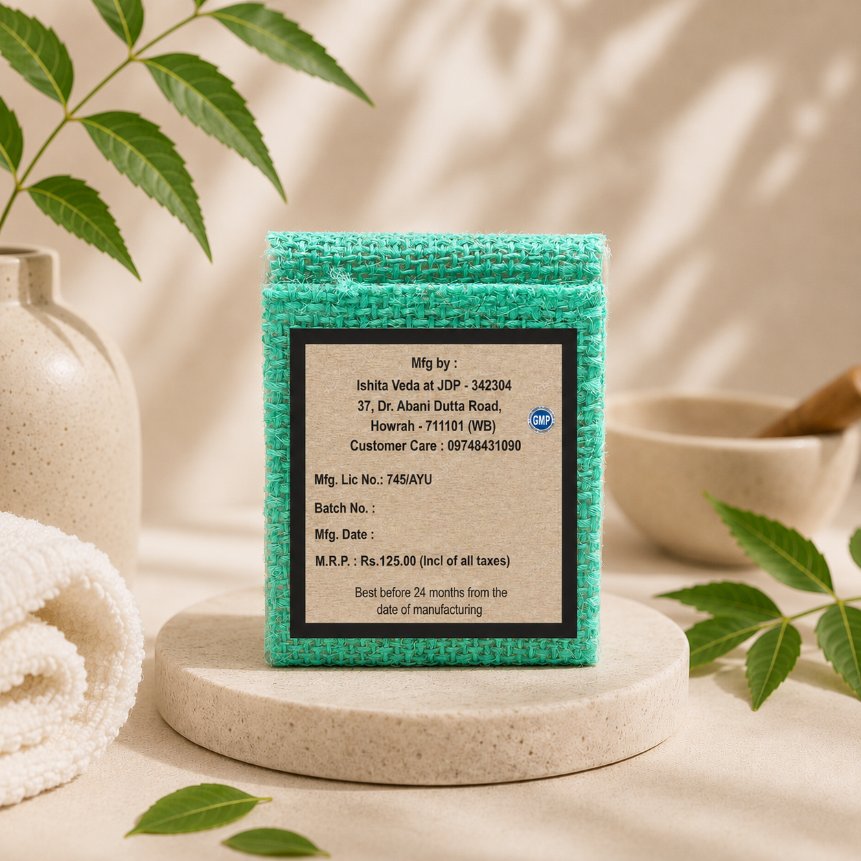 Neem Tulsi Aloe Vera Handcrafted Bathing Soap