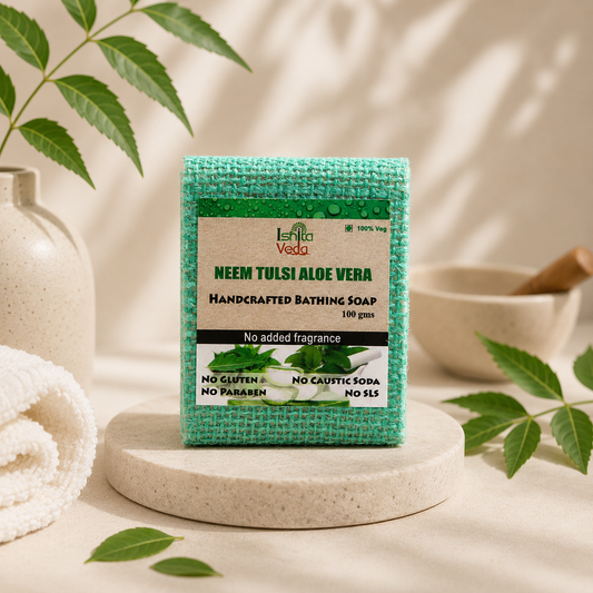 Neem Tulsi Aloe Vera Handcrafted Bathing Soap